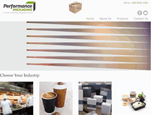 Tablet Screenshot of performancepackaging.com.au